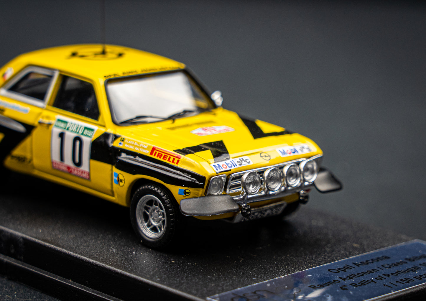 Opel Ascona lim. edition 1/150 Stk. #10 R. Altonen / C. Billstam 4th Portugal Rallye 1975 DSN1:43