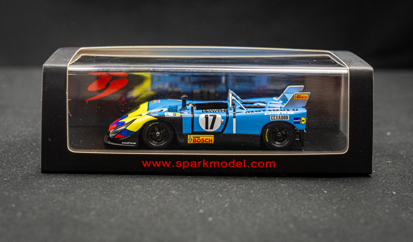 Porsche 908/02 #17  Merello / Ortega / Ranft - 24h LeMans 1974 Spark 1:43