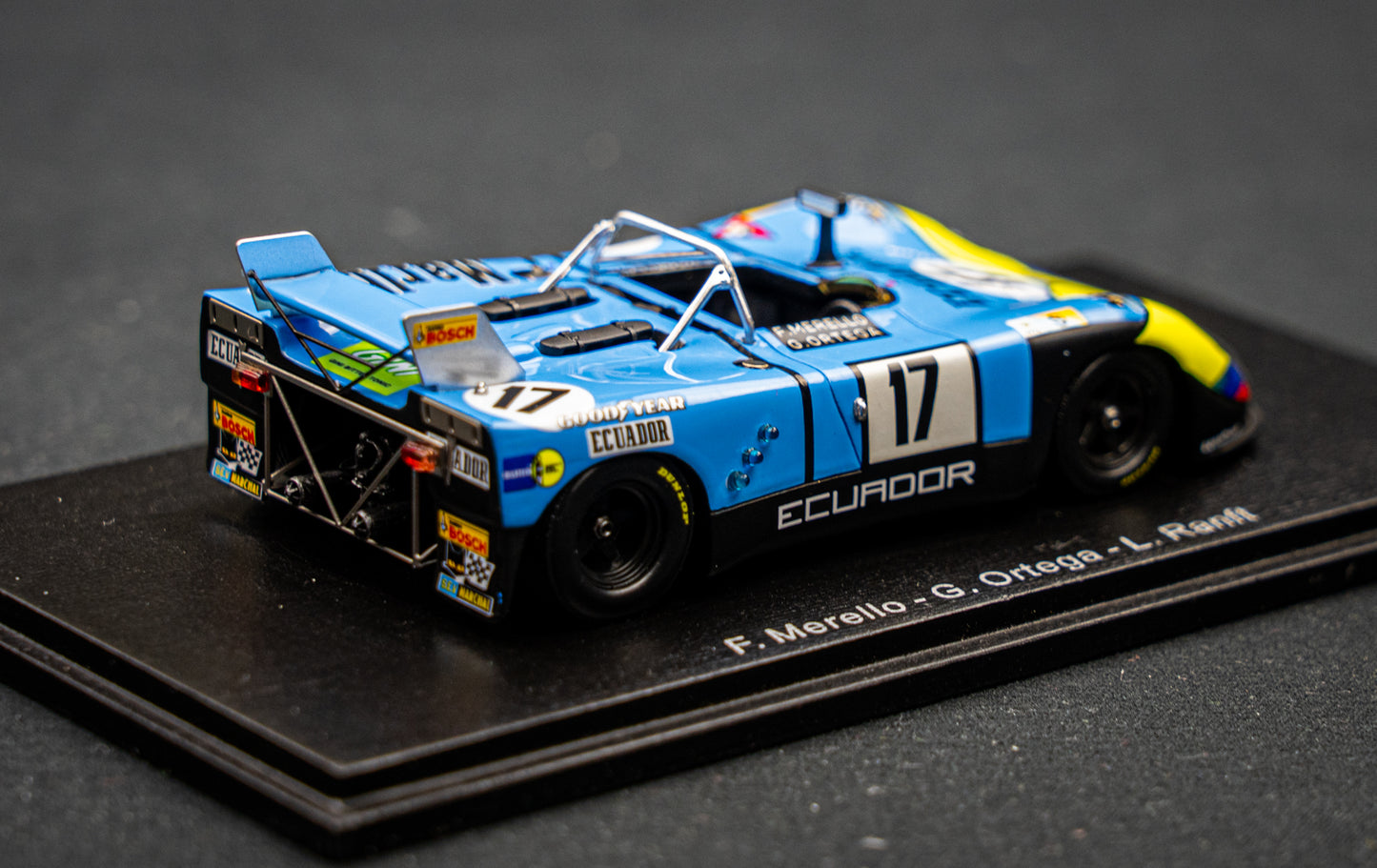 Porsche 908/02 #17  Merello / Ortega / Ranft - 24h LeMans 1974 Spark 1:43