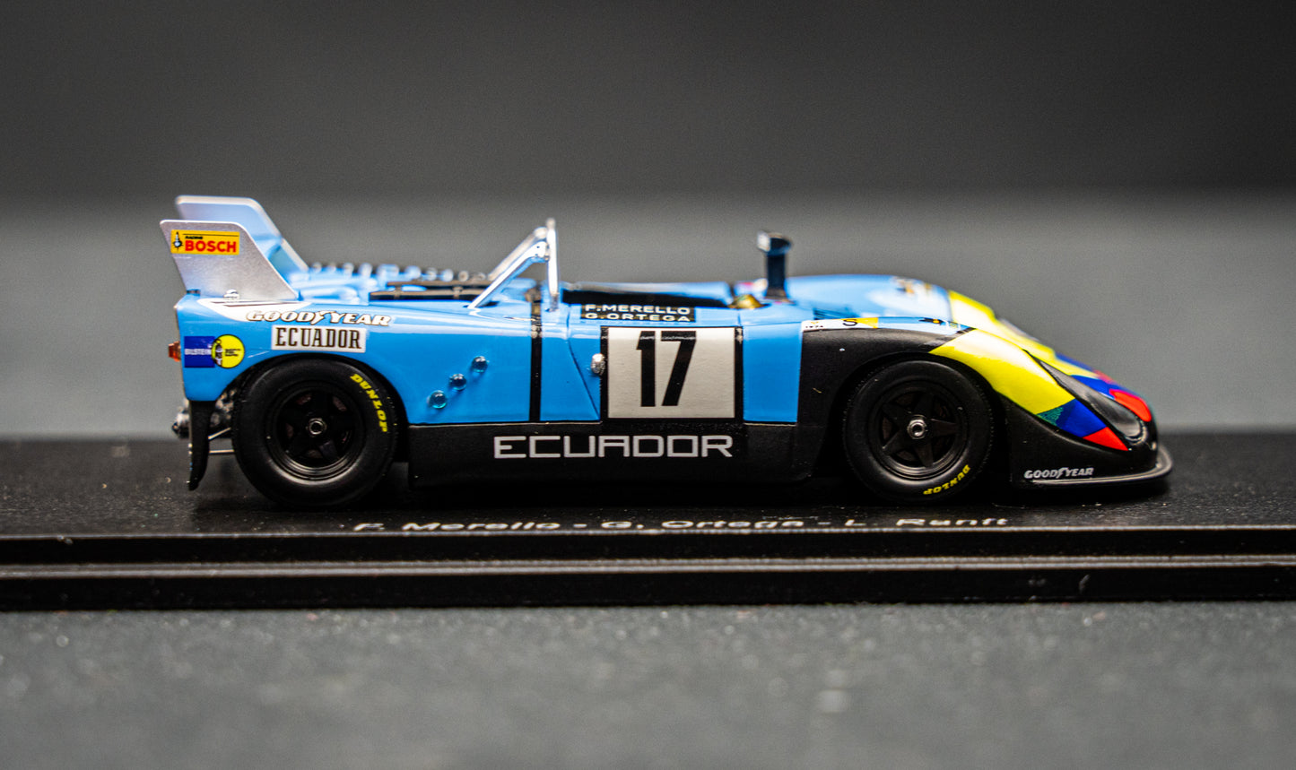 Porsche 908/02 #17  Merello / Ortega / Ranft - 24h LeMans 1974 Spark 1:43