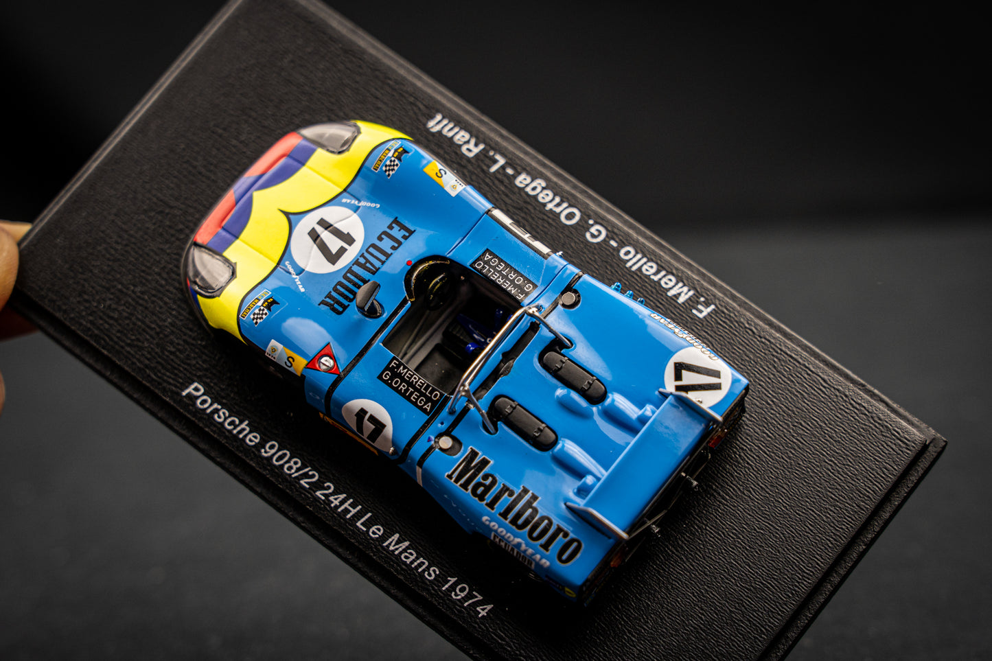 Porsche 908/02 #17  Merello / Ortega / Ranft - 24h LeMans 1974 Spark 1:43