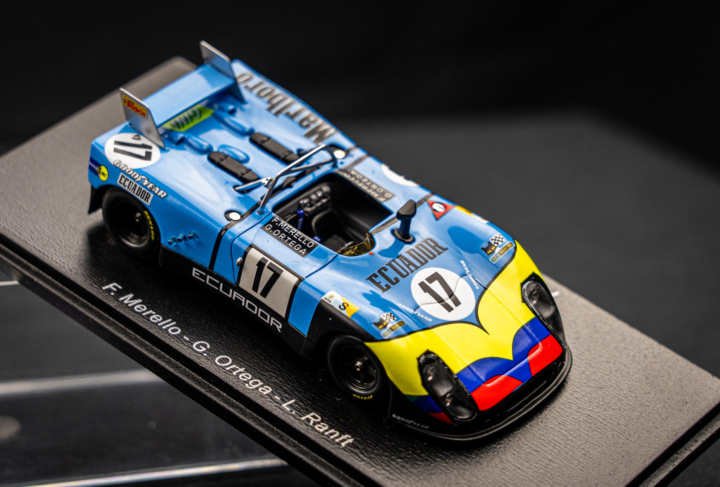 Porsche 908/02 #17  Merello / Ortega / Ranft - 24h LeMans 1974 Spark 1:43