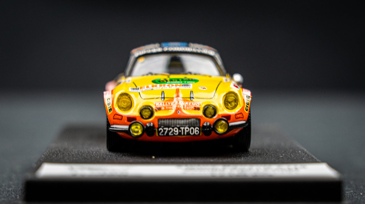 Renault Alpine A110 lim. 1/150 Stk. #38 C. Rey / Struyf San Remo Rallye 1981 Trofeu 1:43