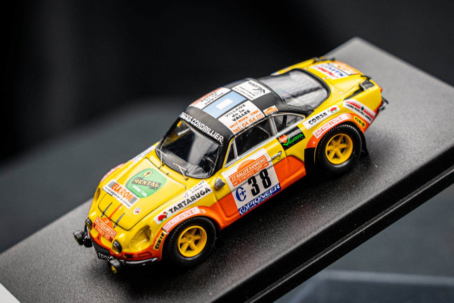 Renault Alpine A110 lim. 1/150 Stk. #38 C. Rey / Struyf San Remo Rallye 1981 Trofeu 1:43