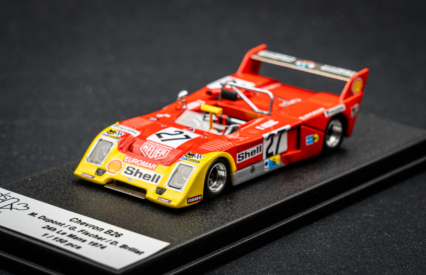 Chevron B26 lim. 1/150 Stk. #27 Dupont / Fischer / Brillat 24h LeMans 1974 DSN Trofeu 1:43