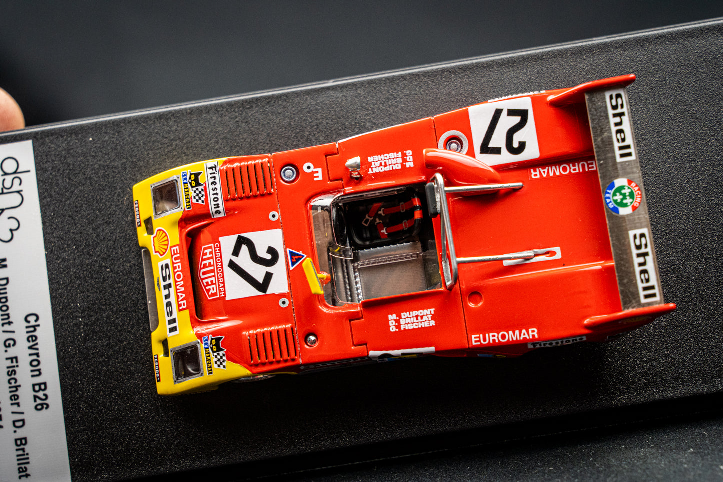 Chevron B26 lim. 1/150 Stk. #27 Dupont / Fischer / Brillat 24h LeMans 1974 DSN Trofeu 1:43