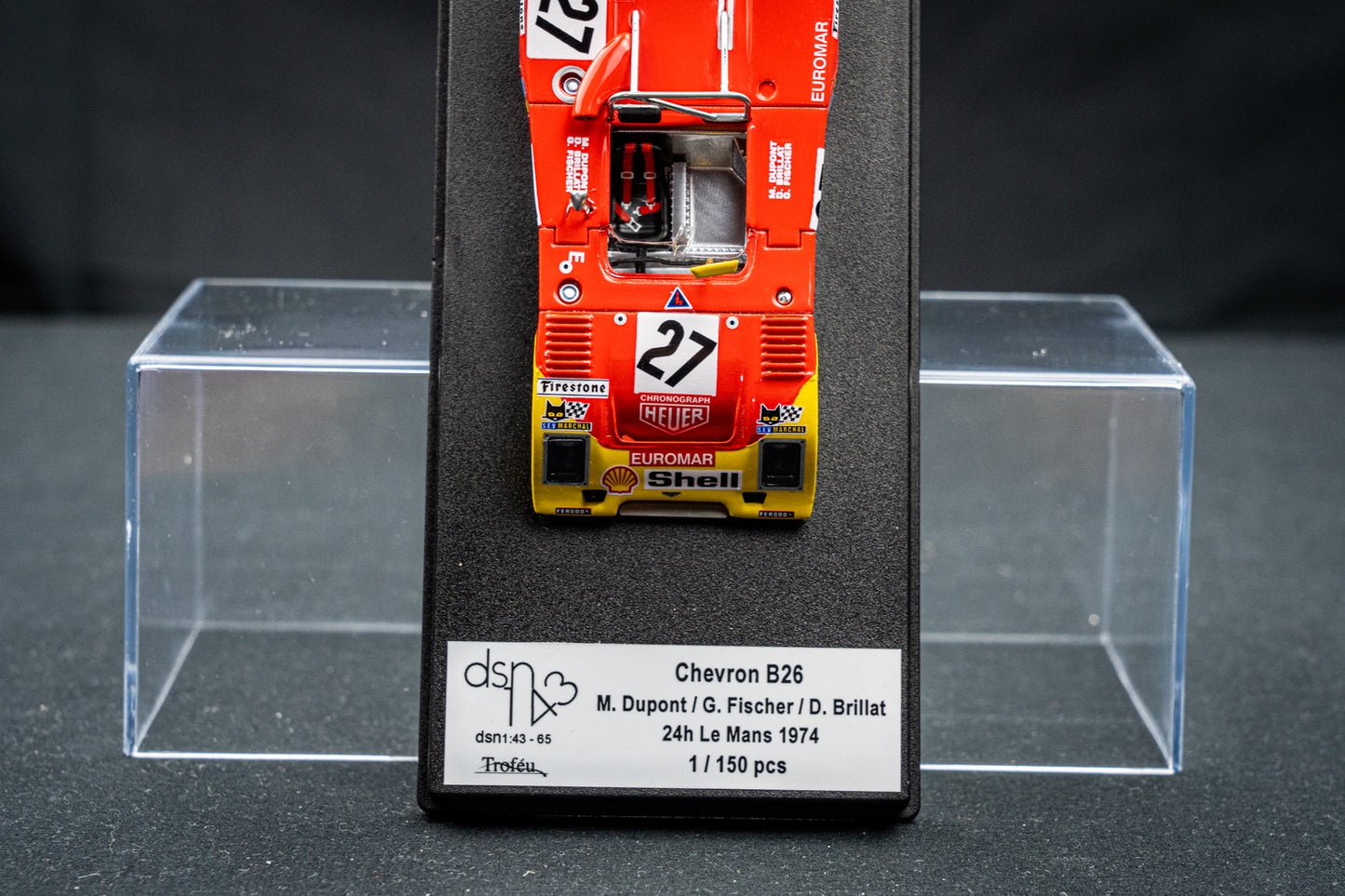 Chevron B26 lim. 1/150 Stk. #27 Dupont / Fischer / Brillat 24h LeMans 1974 DSN Trofeu 1:43