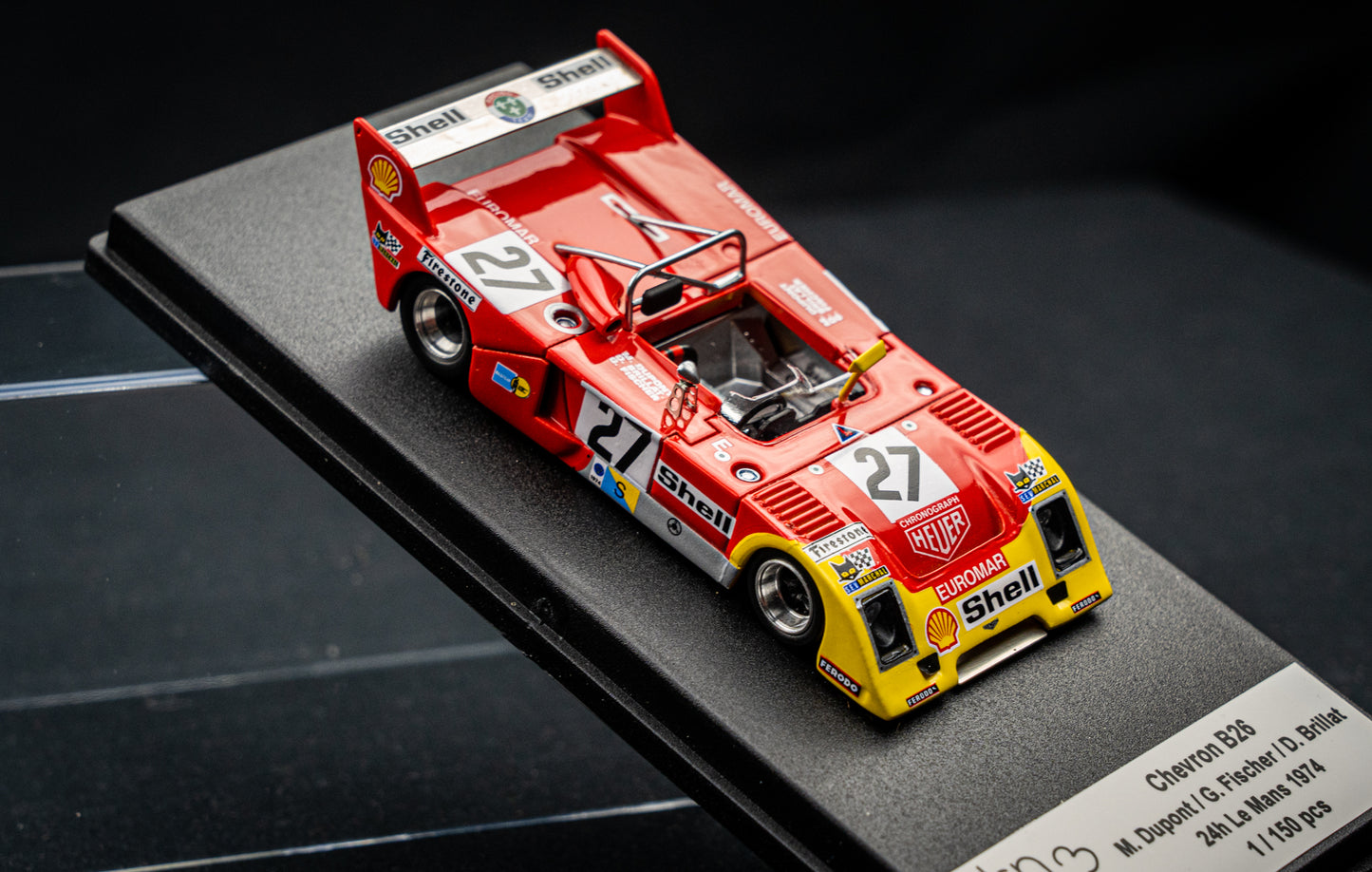 Chevron B26 lim. 1/150 Stk. #27 Dupont / Fischer / Brillat 24h LeMans 1974 DSN Trofeu 1:43