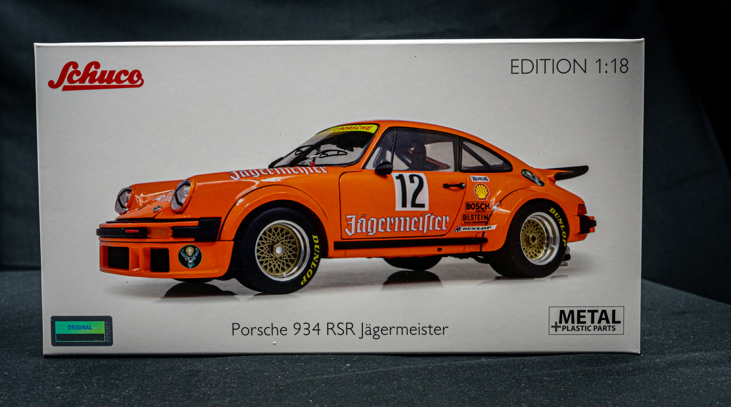 Porsche 934 RSR Jägermeister #12 Sieger Eifelrennen DRM 1976 1:18 Schuco