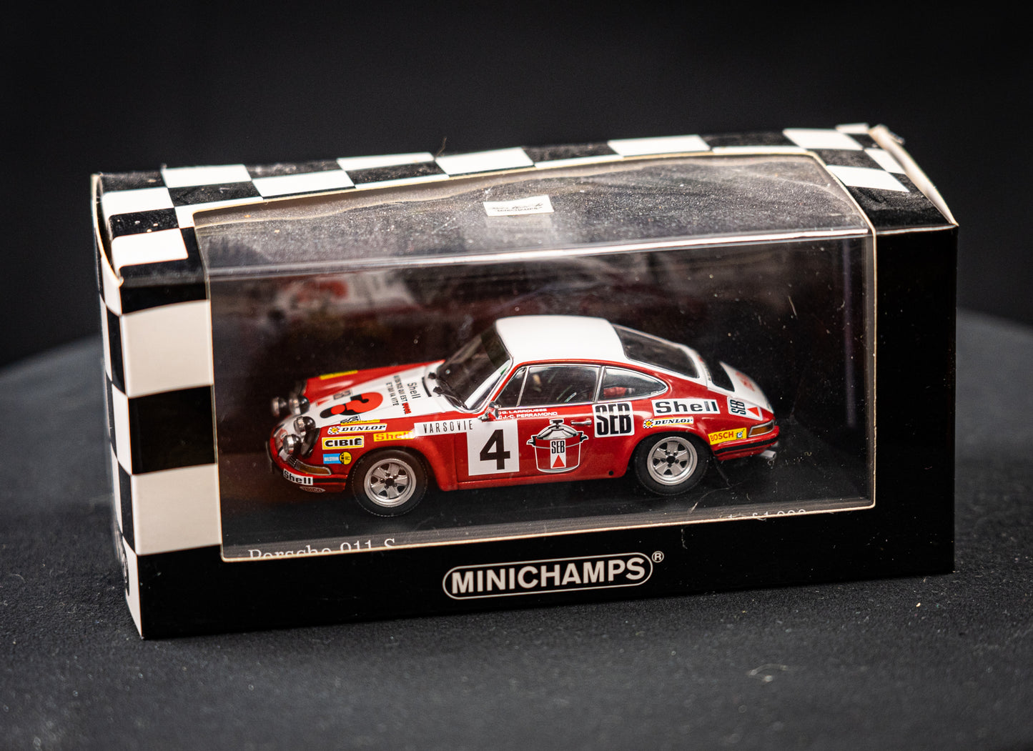 Porsche 911 S 2nd Place Monte Carlo Rallye 1972 Minichamps 1:43 lim. edition