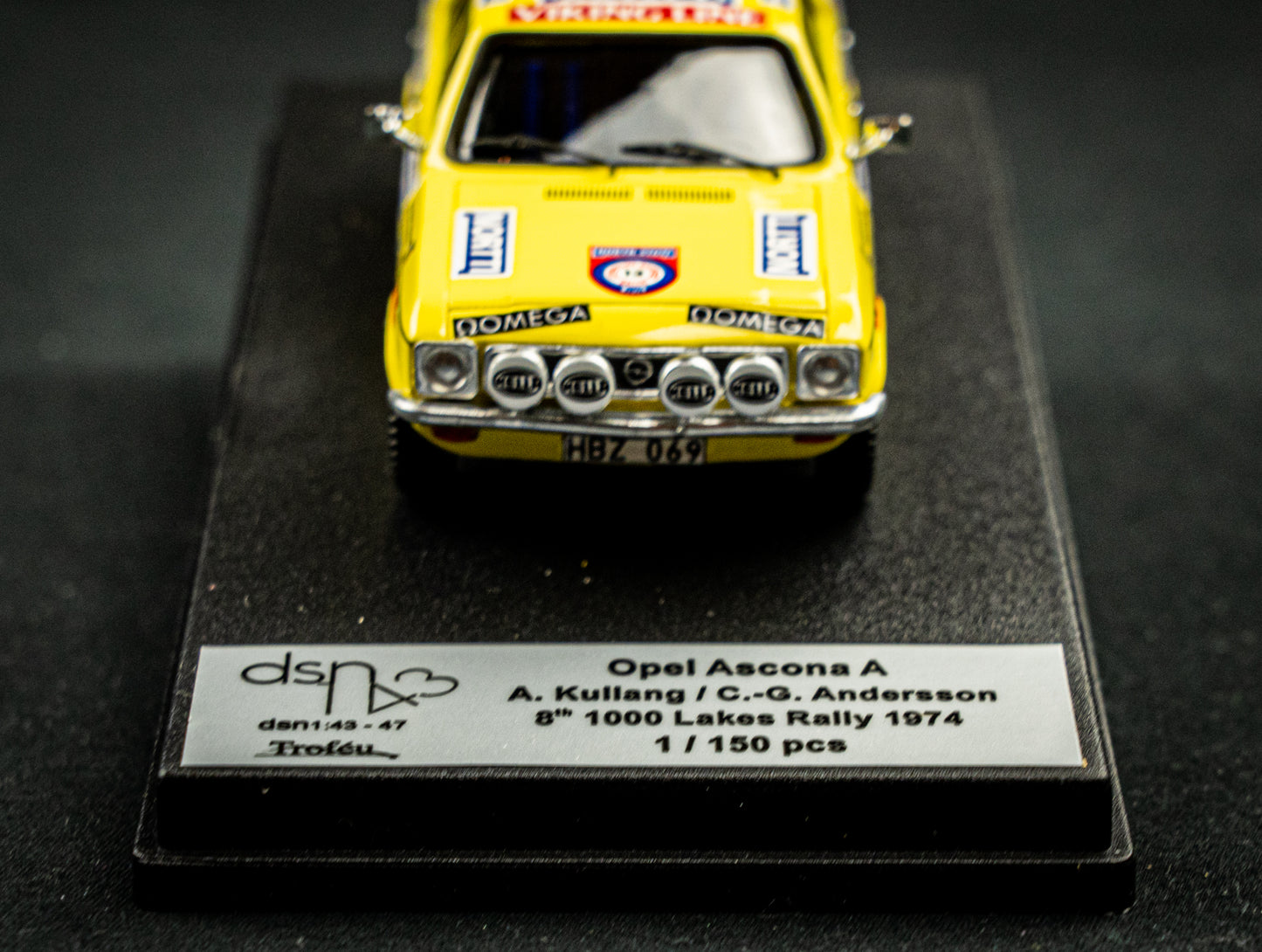 Opel Ascona A - Lim. Edition 1/150 #13 Kullang / Anderson - 8th 1000 Lakes Rallye 1974