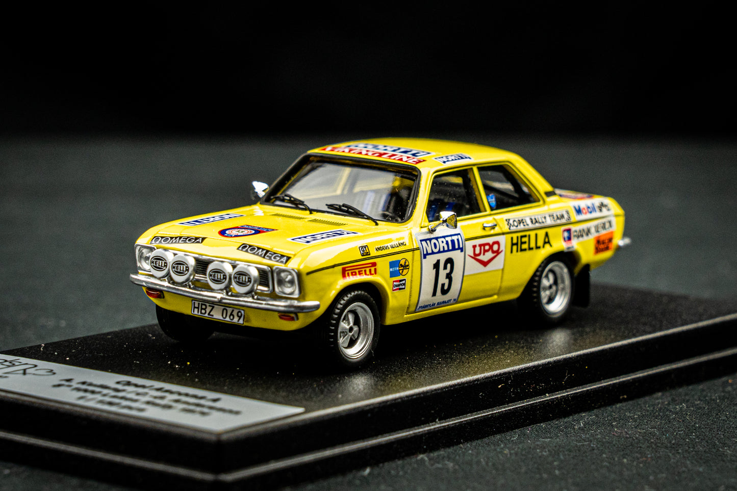 Opel Ascona A - Lim. Edition 1/150 #13 Kullang / Anderson - 8th 1000 Lakes Rallye 1974