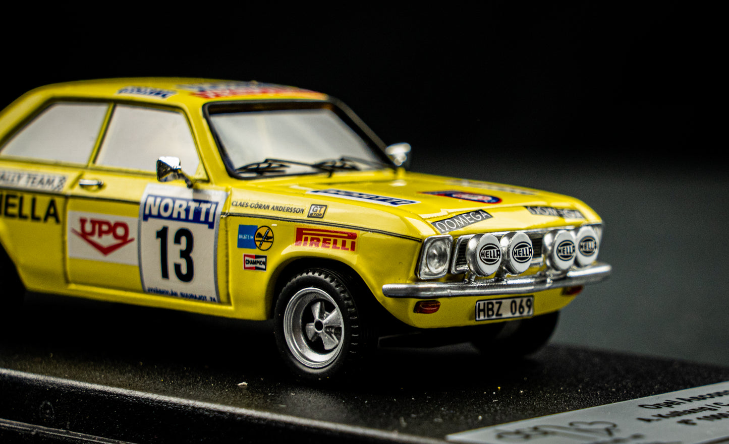 Opel Ascona A - Lim. Edition 1/150 #13 Kullang / Anderson - 8th 1000 Lakes Rallye 1974