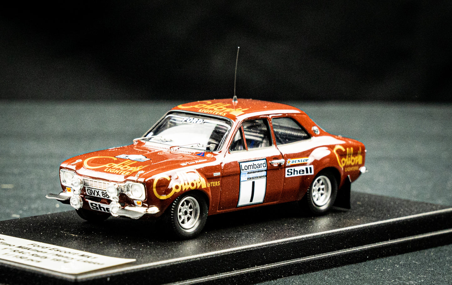 Ford Escort Mk1 #1 T. Mäkinen / H. Liddon RAC Rallye 1974 lim. Edition 1 / 150 Stk. 1:43