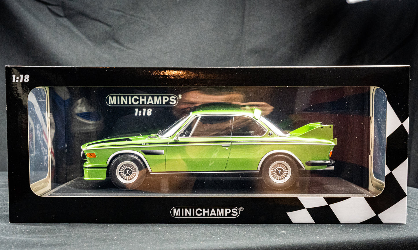 BMW 3.0 CSL E9 1973 grün lim. Edition 504 Stk. - Minichamps 1:18