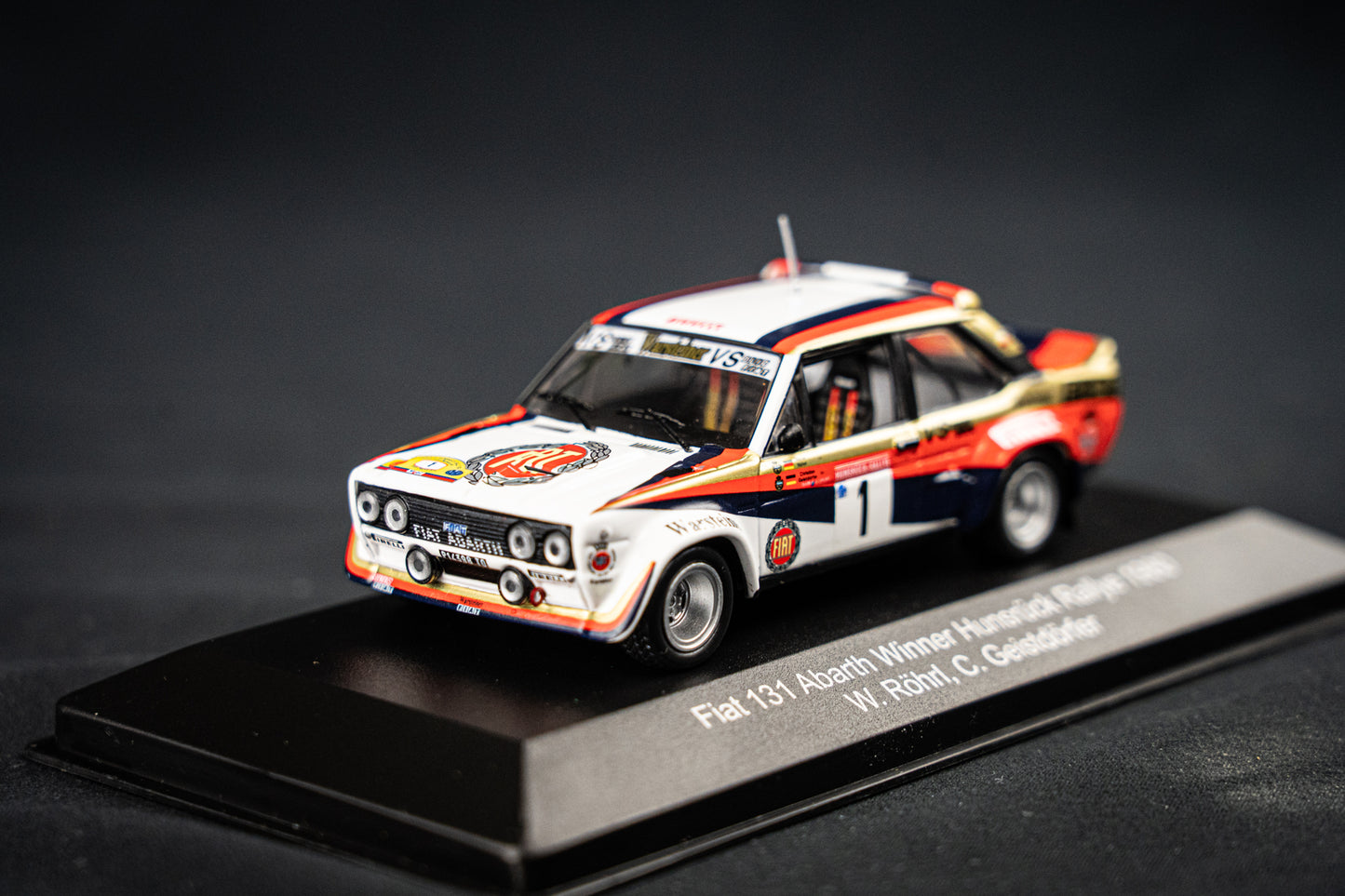 Fiat Abarth 131 #1 Walter Röhrl / Ch. Geistdörfer - Winner Hunsrück Rallye 1980 1:43