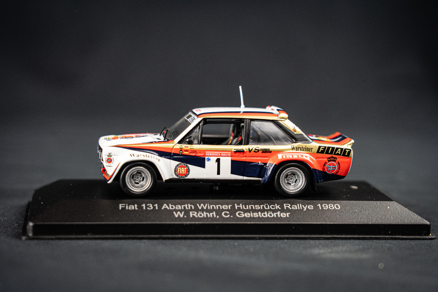 Fiat Abarth 131 #1 Walter Röhrl / Ch. Geistdörfer - Winner Hunsrück Rallye 1980 1:43