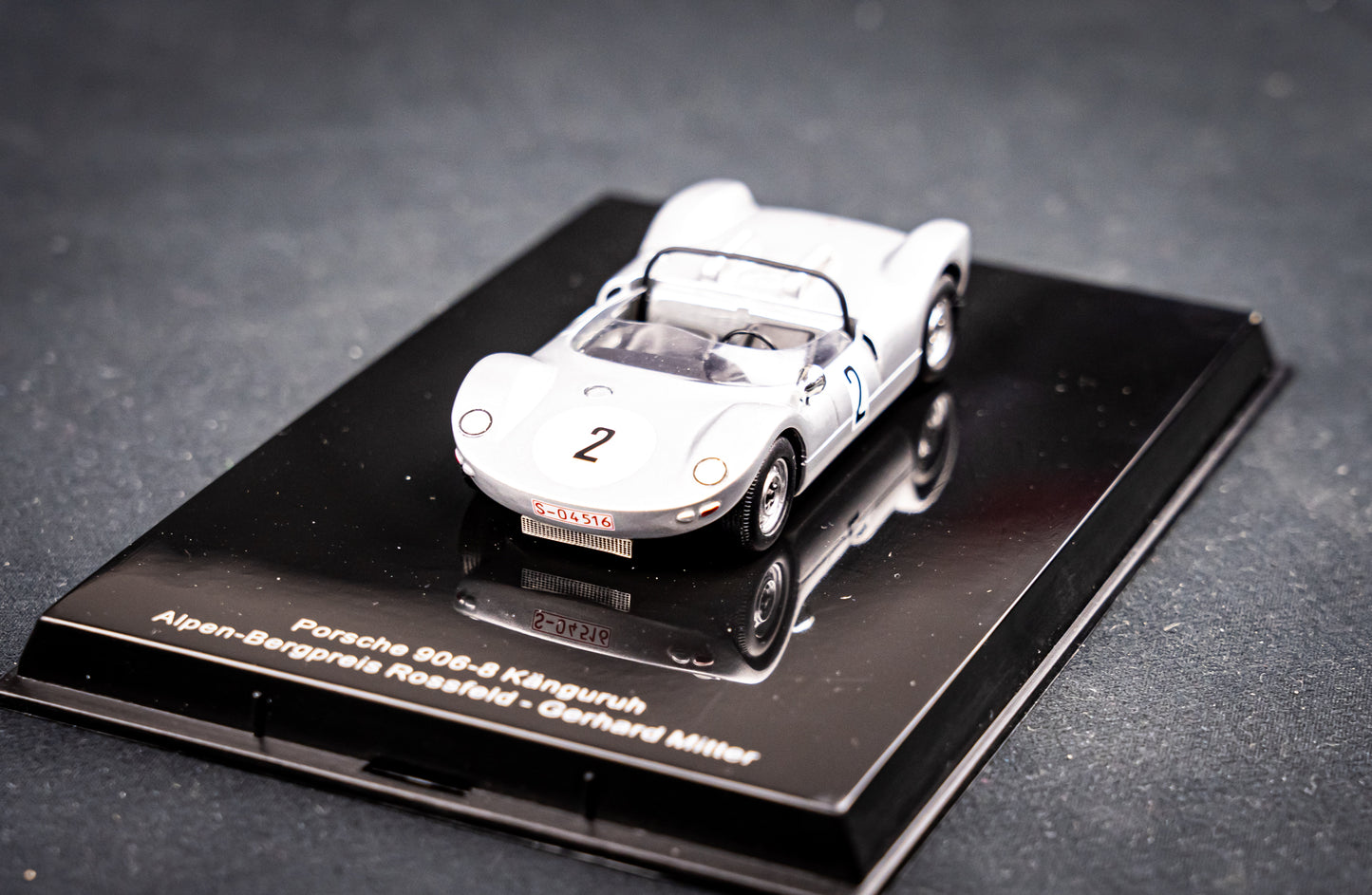 Porsche 906 8 Känguruh #2 Bergpreis Rossfeld 1965 - Gerhard Mitter 1:43