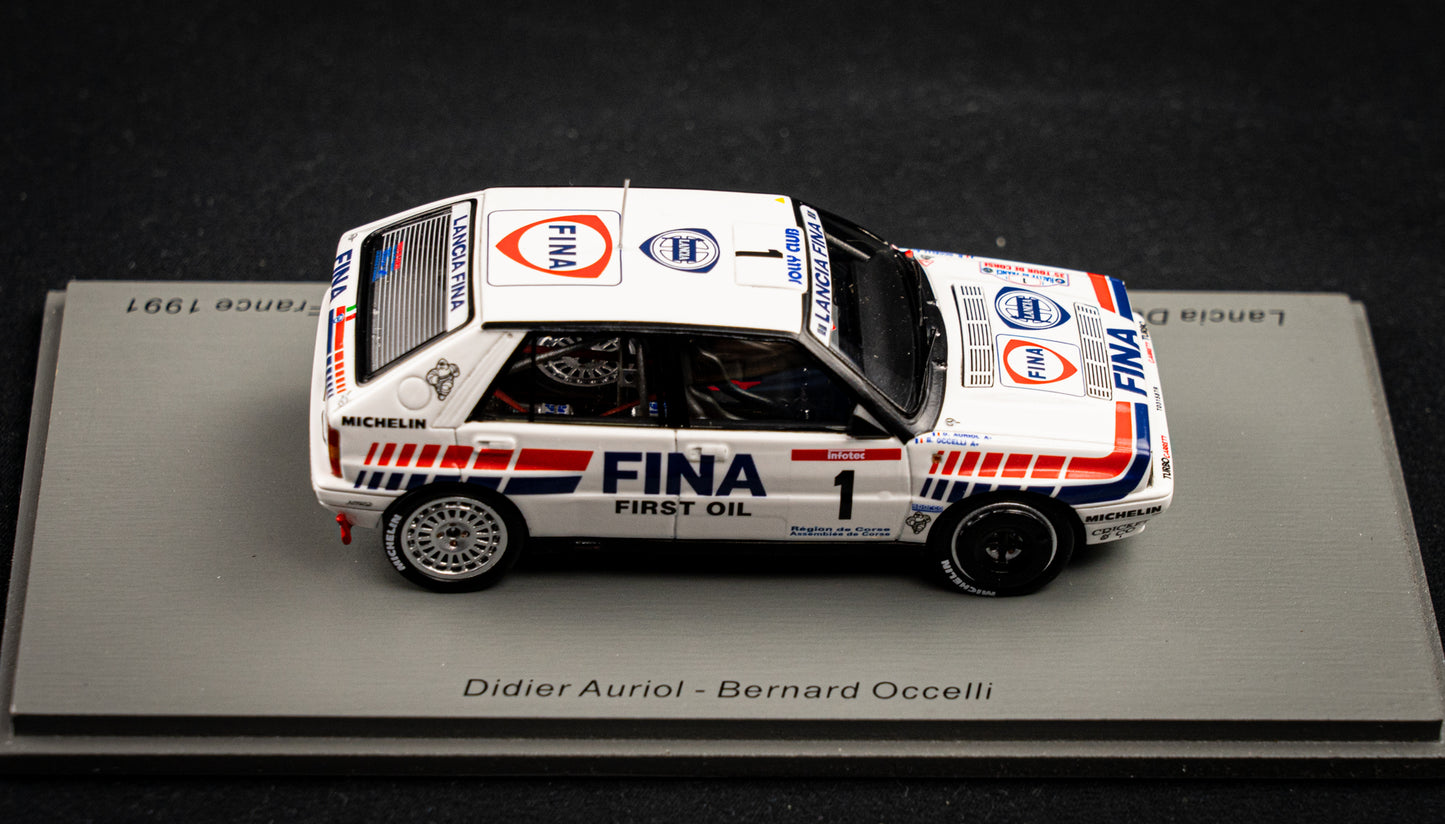 Lancia Delta HF Integrale 16V #1 2nd Tour de Corse Didier Auriol / Bernard Ocelli Spark 1:43